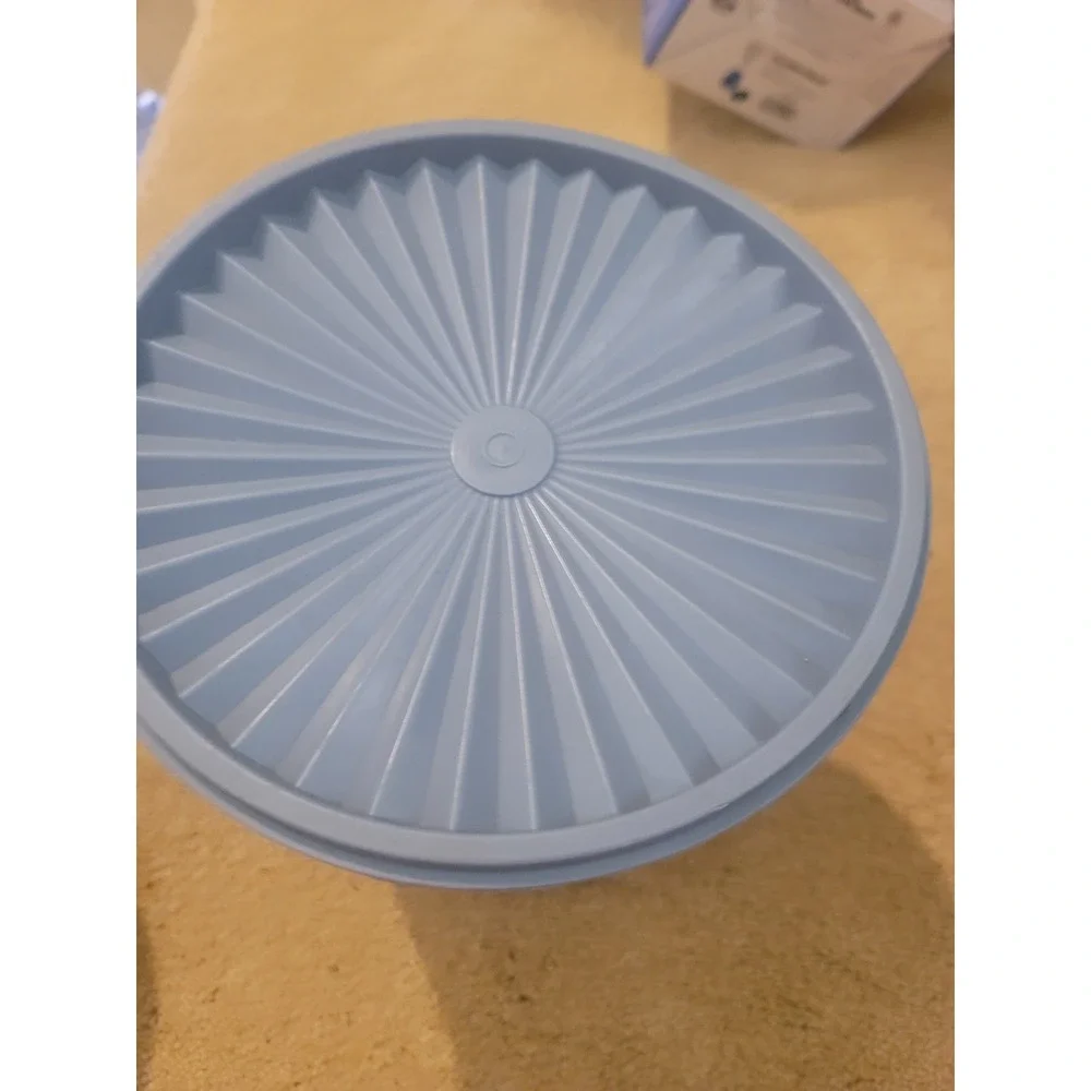 Vintage Tupperware Blue Container Storage Canister with Lid